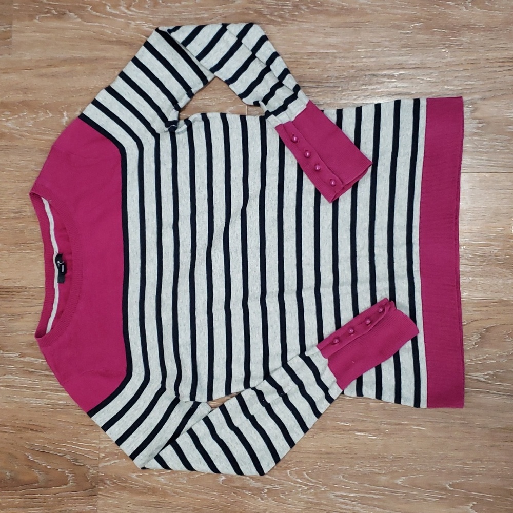 (M) Nautica Striped Lightweight 100% Cotton Cottagecore Comfortable Casual
